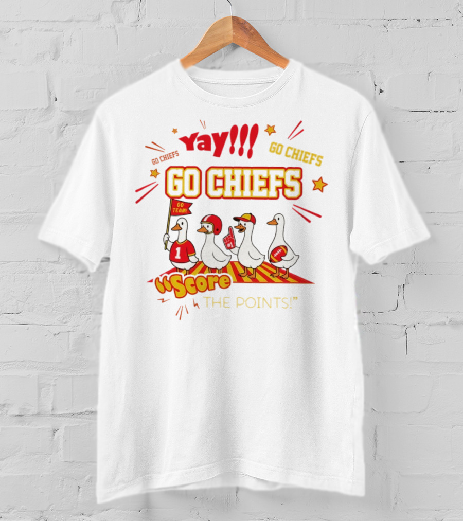 Yay Go Chiefs Score The Points Go Team Yay 2025 T-Shirt
