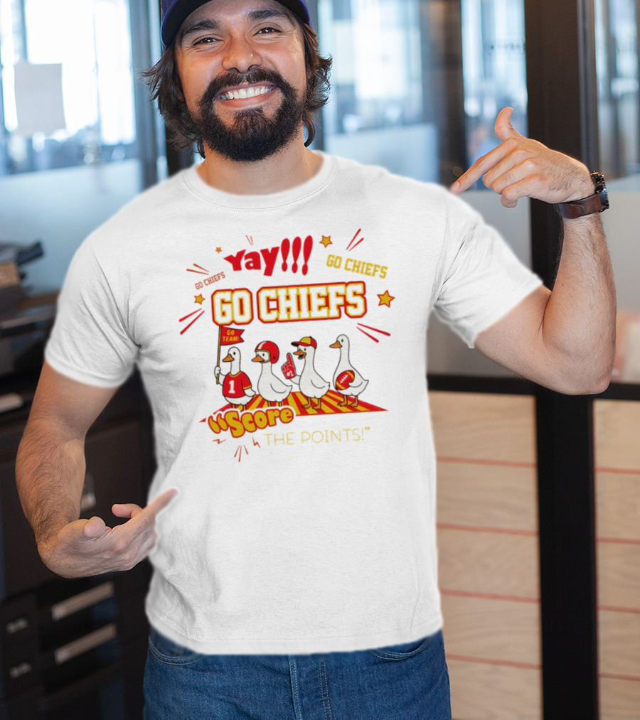 Yay Go Chiefs Score The Points Go Team Yay 2025 T-Shirt
