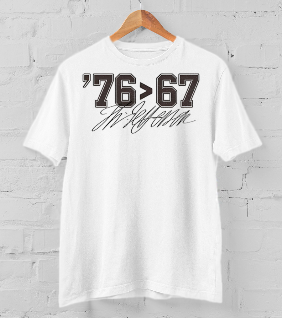 Thomas Jefferson '76 Greater Than '67 Self-Evident T-Shirt
