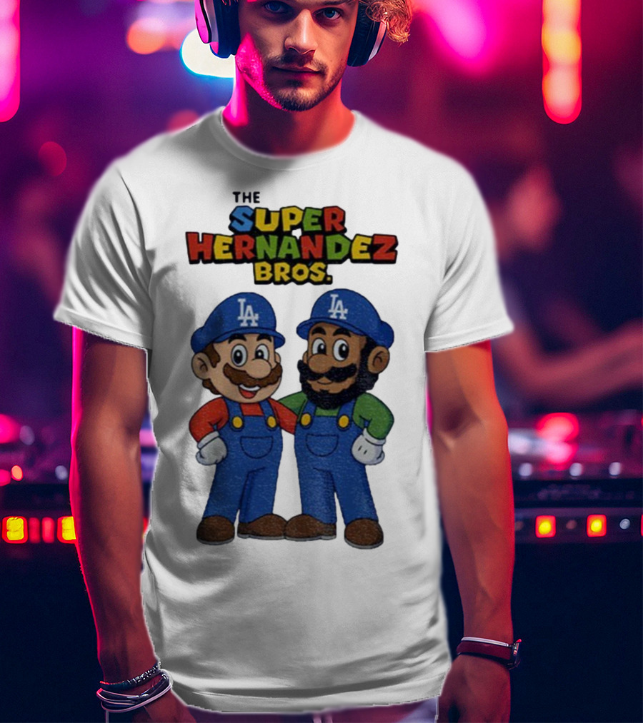 The Super Hernandez Bros LA Baseball Theme T-Shirt