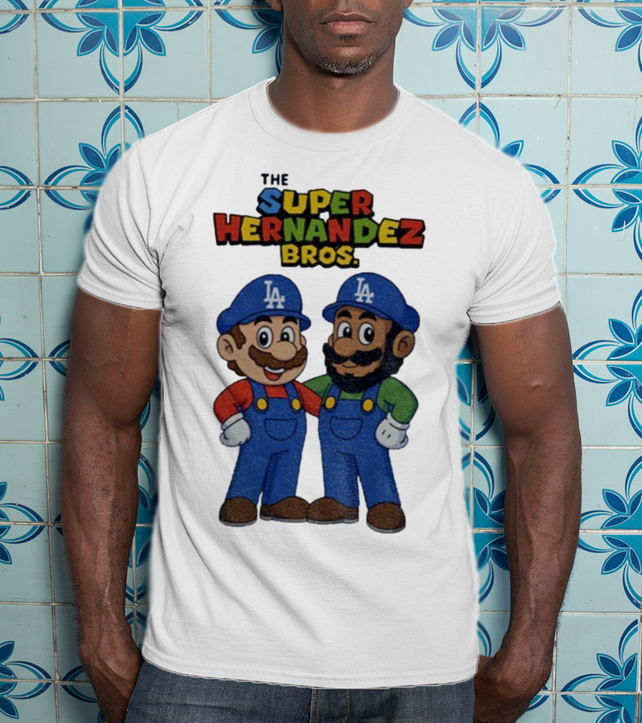 The Super Hernandez Bros LA Baseball Theme T-Shirt