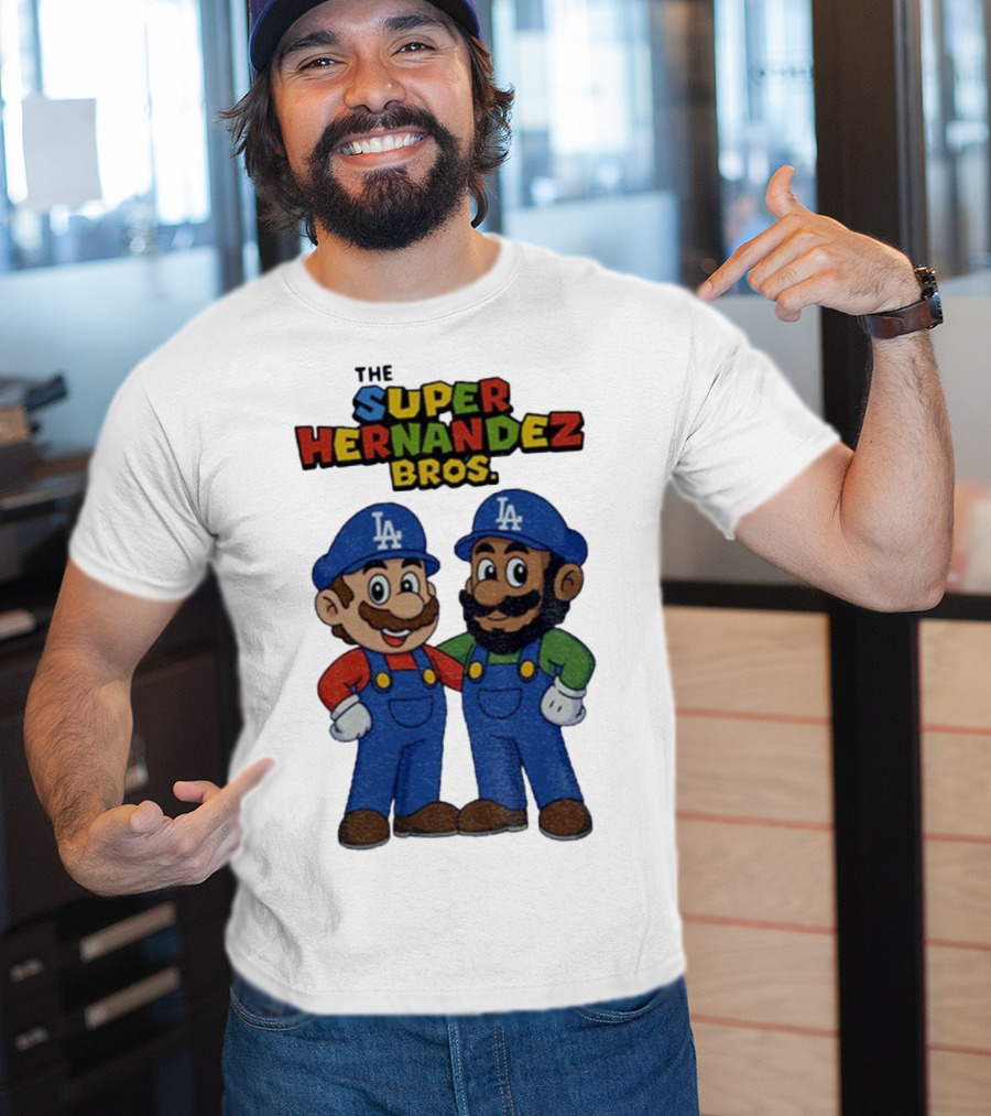 The Super Hernandez Bros LA Baseball Theme T-Shirt