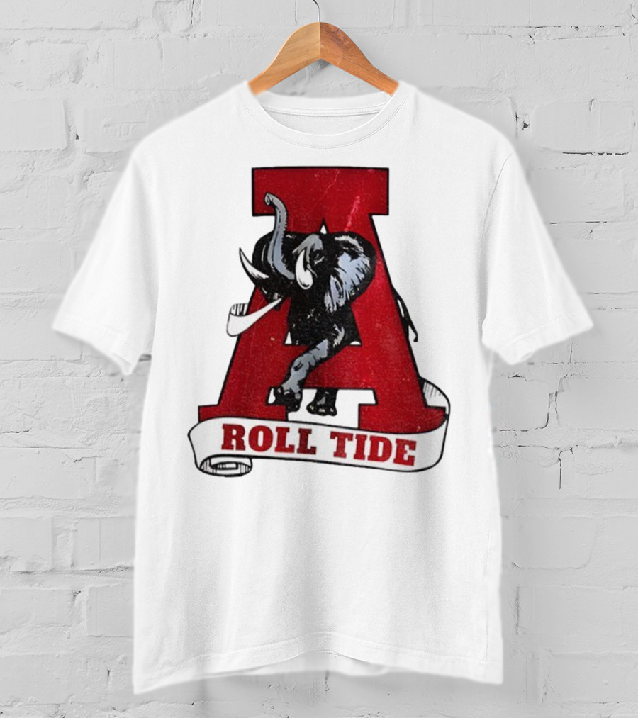 Vintage Roll Tide Alabama Crimson Tide Elephant Retro A T-Shirt
