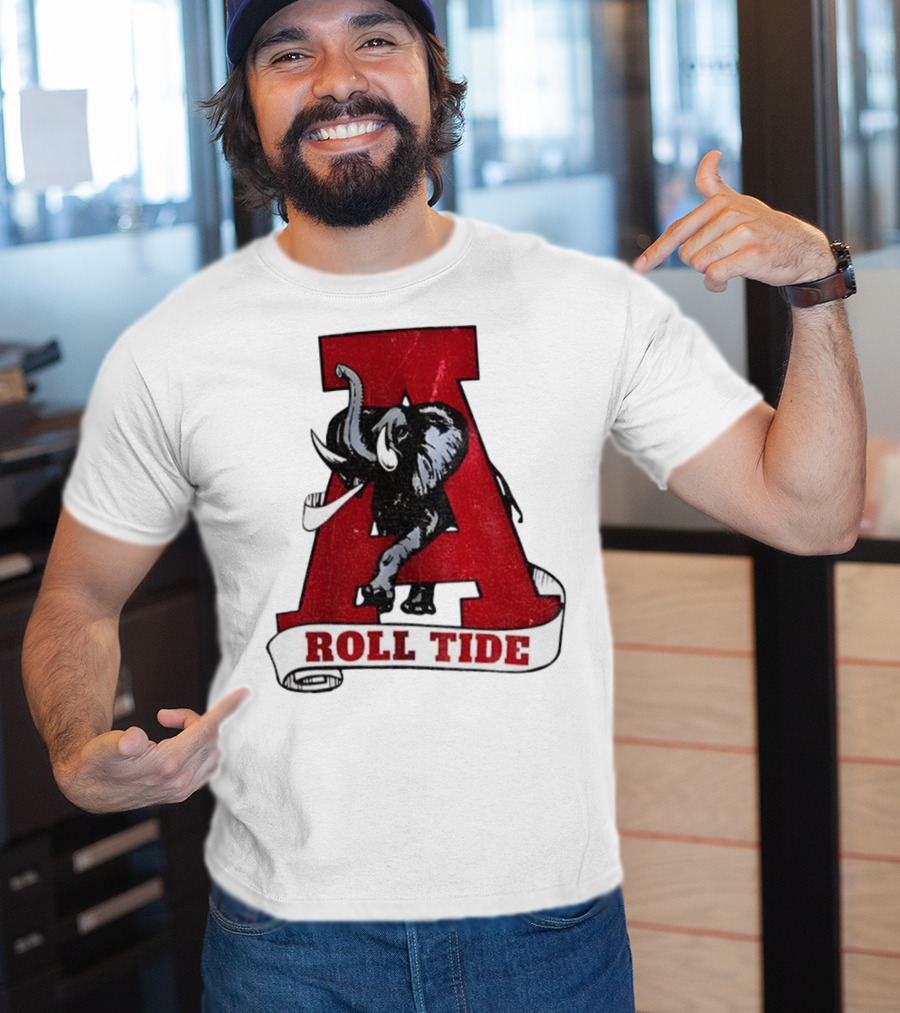 Vintage Roll Tide Alabama Crimson Tide Elephant Retro A T-Shirt
