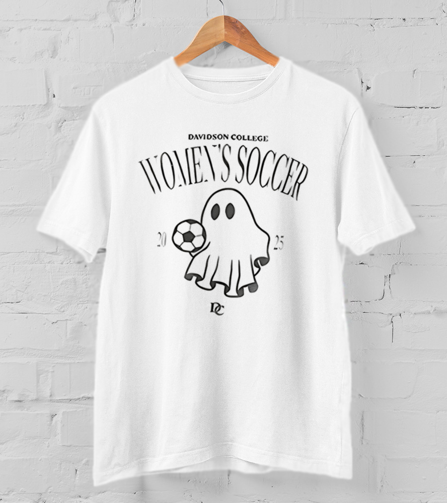 Davidson College Women's Soccer Ghost 2025 T-Shirt