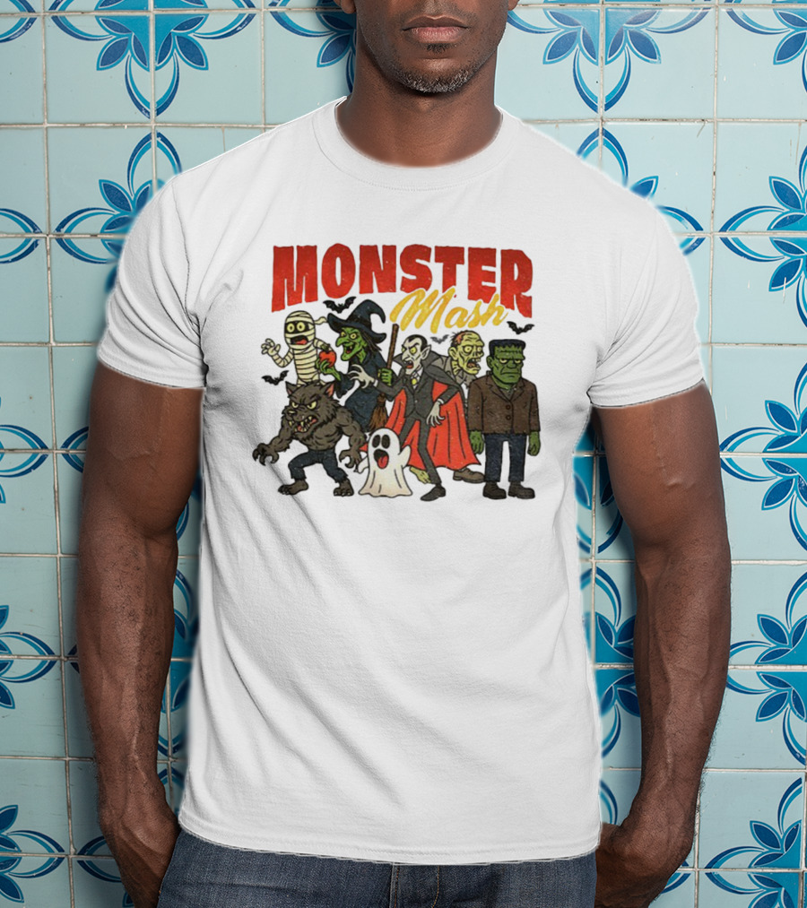 Monster Mash Vintage Horror Movie Vampire Monster Bash T-Shirt