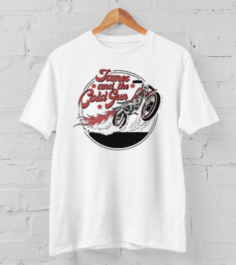 James And The Cold Gun Cut The Breaks Motor Bike T-Shirt