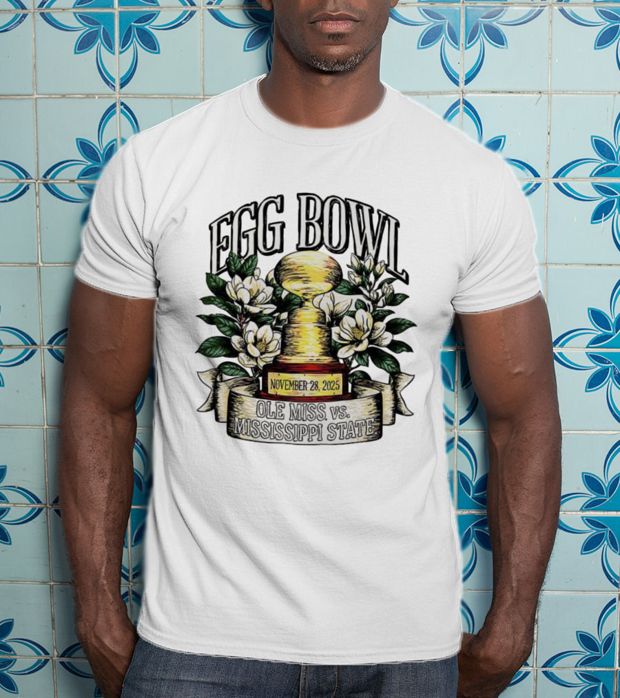 Egg Bowl November 28 2025 Ole Miss Vs Mississippi State Trophy Magnolia T-Shirt