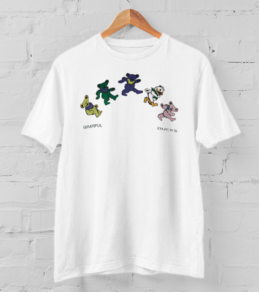 Oregon Ducks Grateful Dead Dancing Bears Grateful Ducks T-Shirt