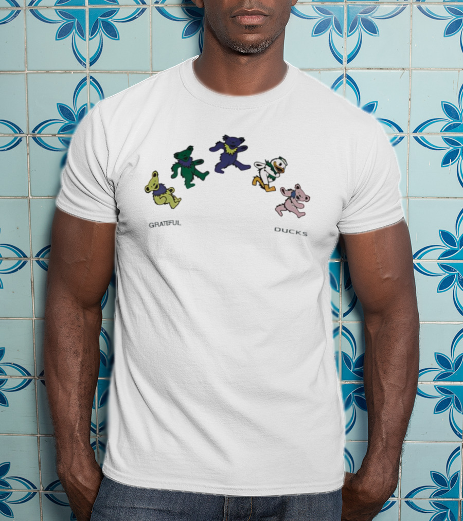 Oregon Ducks Grateful Dead Dancing Bears Grateful Ducks T-Shirt