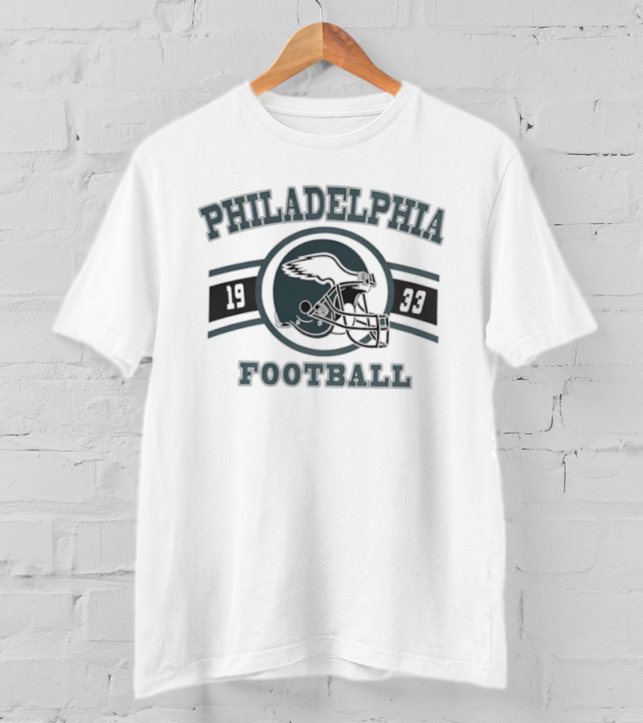 Philadelphia Eagles 1933 Helmet Emblem Football Team T-Shirt