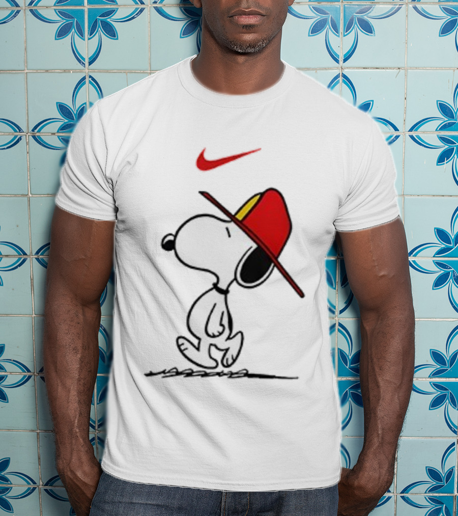 Snoopy Firefighter Nike Once Upon A Time I Was Innocent Then I Joined The Fire Department T-Shirt