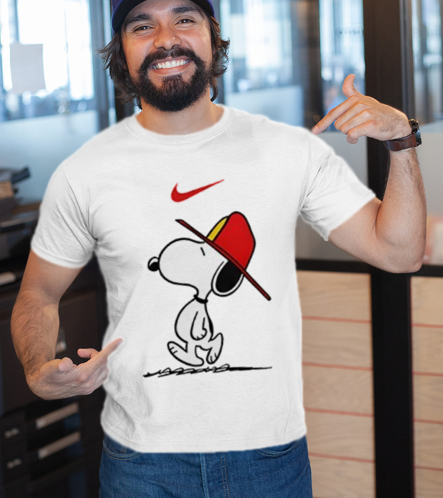 Snoopy Firefighter Nike Once Upon A Time I Was Innocent Then I Joined The Fire Department T-Shirt