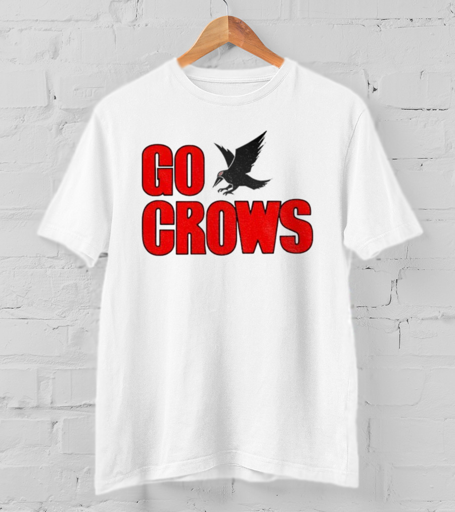 Tom Welling Go Crows Football Enthusiast Ravens Team Spirit T-Shirt