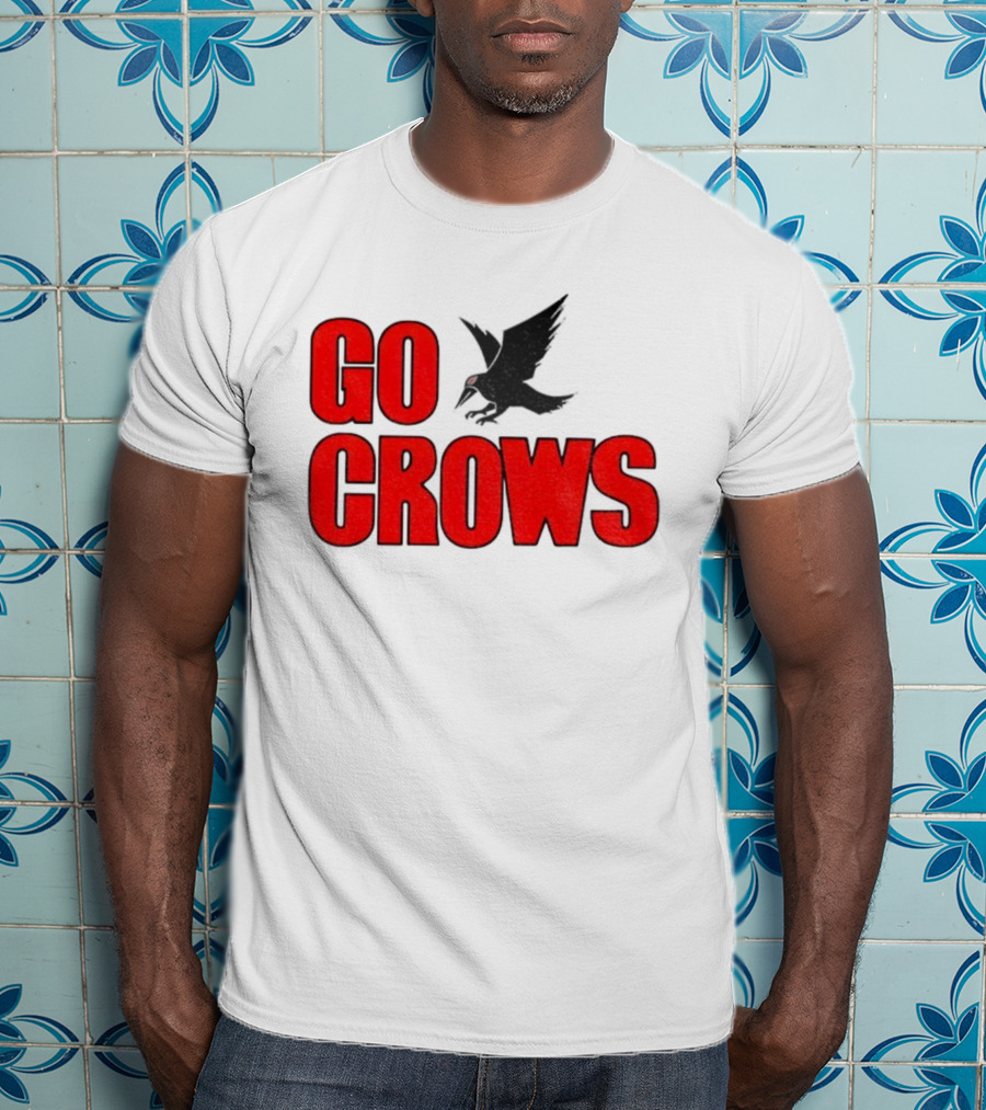 Tom Welling Go Crows Football Enthusiast Ravens Team Spirit T-Shirt