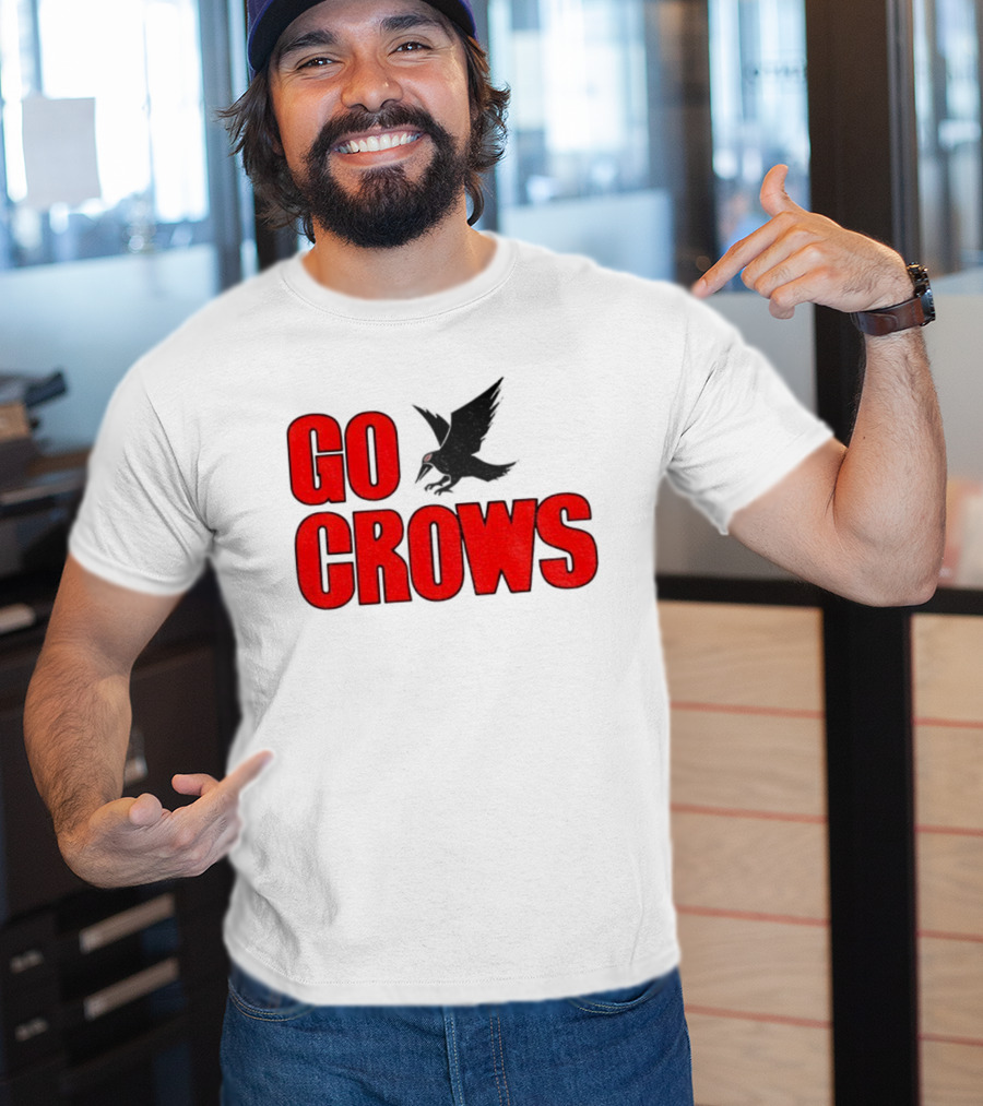 Tom Welling Go Crows Football Enthusiast Ravens Team Spirit T-Shirt