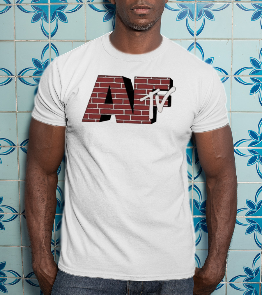 AFTV Brick Pattern Television Logo T-Shirt
