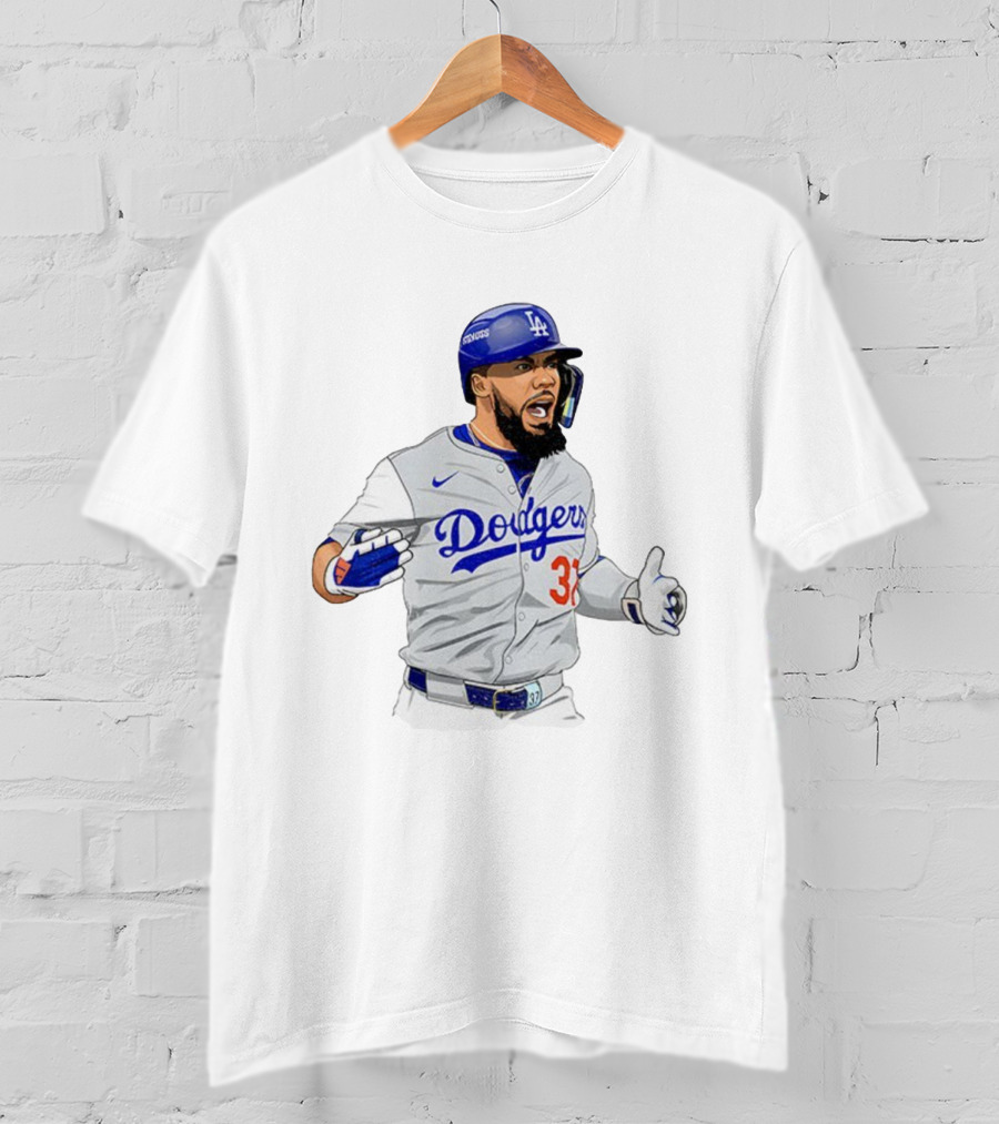 Dodgers Teoscar Hernández Baseball Los Angeles Signature Edition T-Shirt