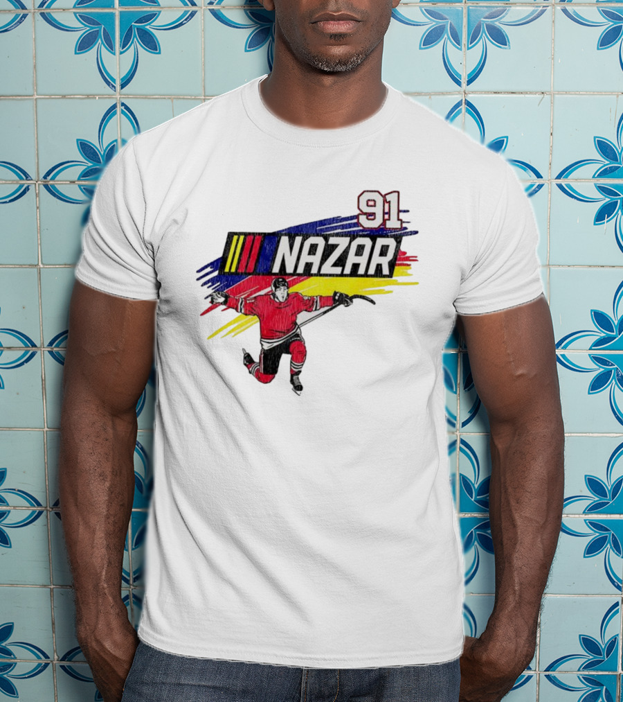 Chicago Blackhawks Nazar 91 Hockey Team Player Sportswear T-Shirt