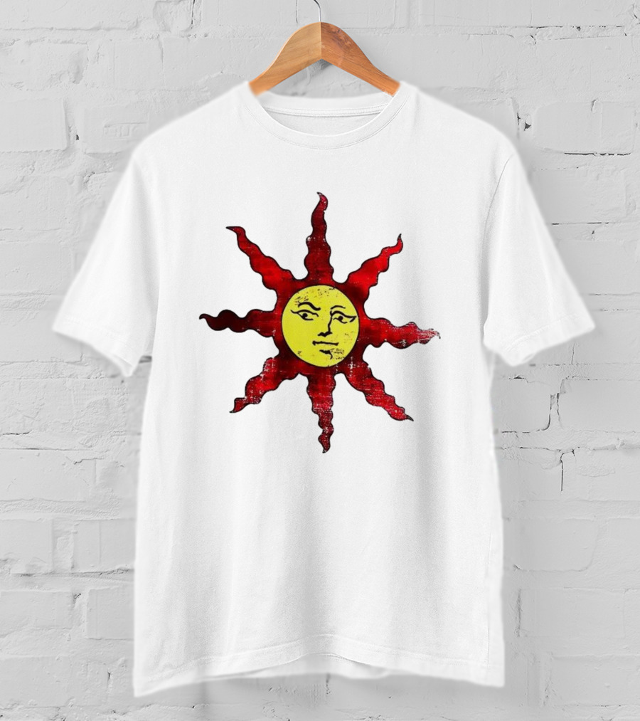 Dark Souls Warrior Of Sunlight Sun Symbol Icon Solaire Praise The Sun T-Shirt