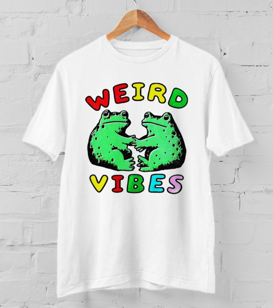 Weird Vibes Funny Frog Cottagecore Toad T-Shirt