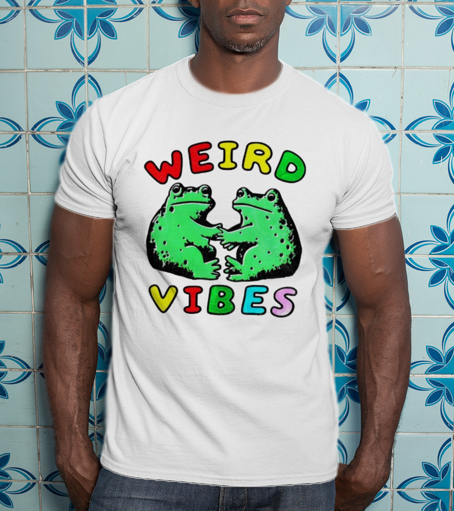 Weird Vibes Funny Frog Cottagecore Toad T-Shirt