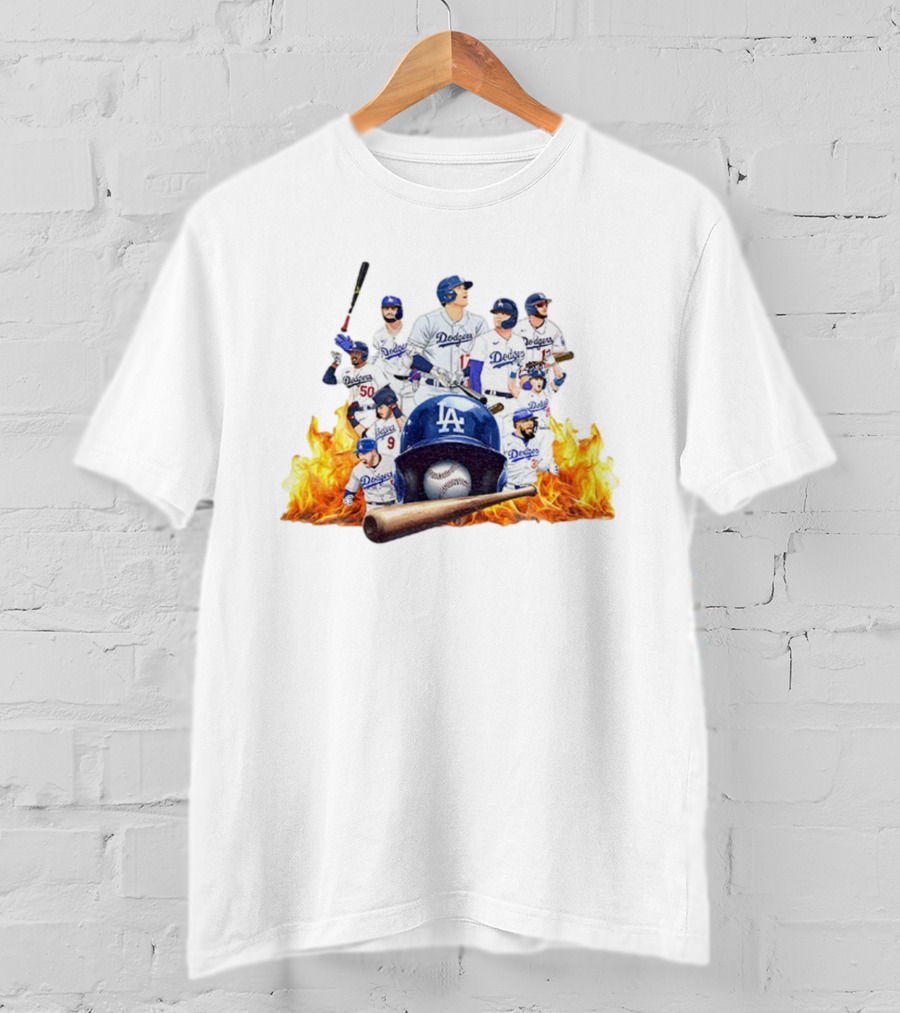 Los Angeles Dodgers 2025 MLB Champions Team Players Baseball T-Shirt