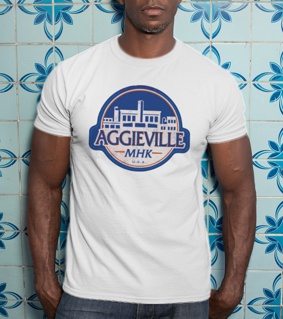 Aggieville MHK USA Manhattan Iconic Retro Style T-Shirt