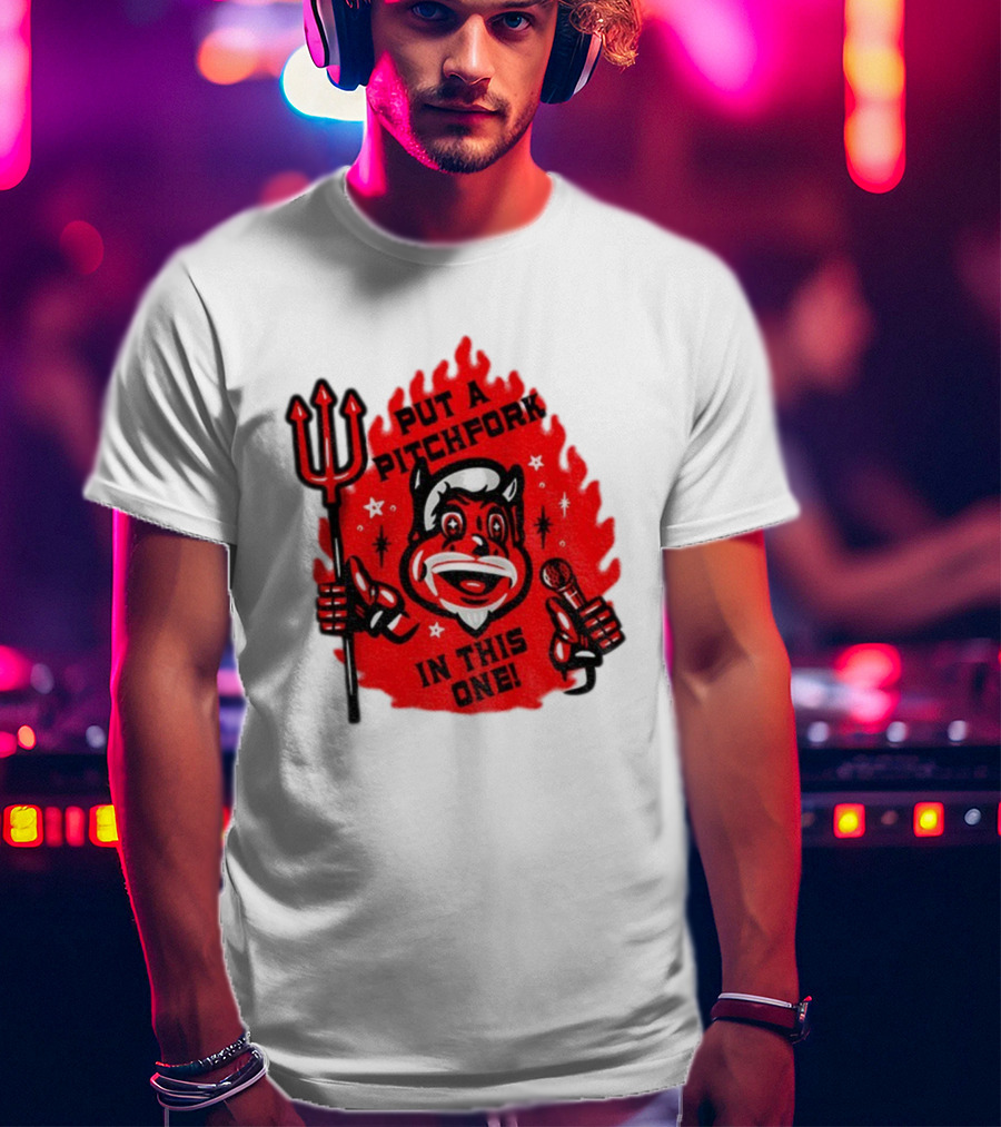 New Jersey Put A Pitchfork In This One NHL Devil Flame Retro T-Shirt