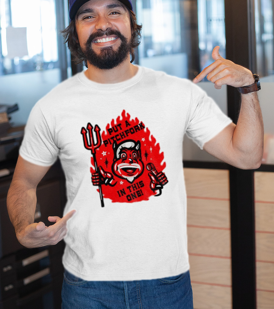 New Jersey Put A Pitchfork In This One NHL Devil Flame Retro T-Shirt