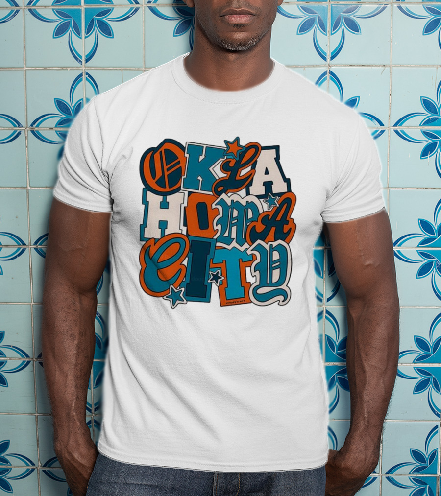 Oklahoma City Thunder Retro Typography Oklahoma City Styles T-Shirt