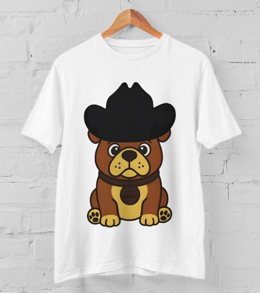 Rodeo Roscoe Dog Cowboy Hat Brown Pup T-Shirt