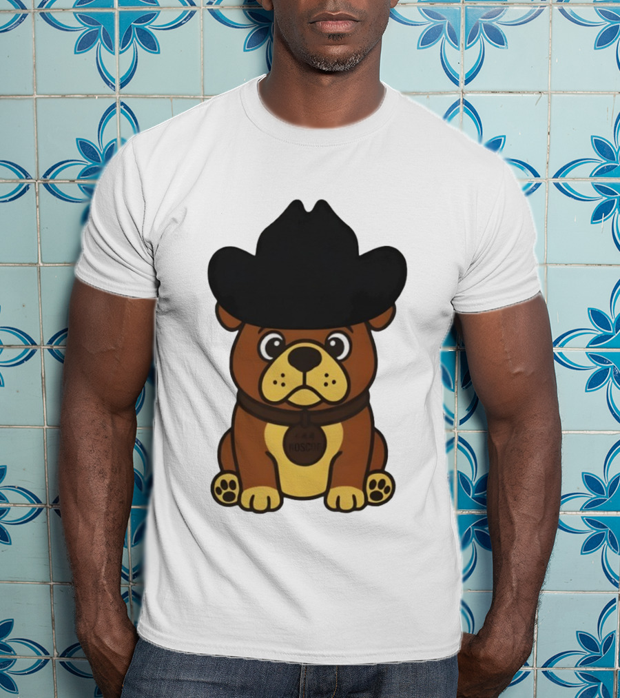 Rodeo Roscoe Dog Cowboy Hat Brown Pup T-Shirt