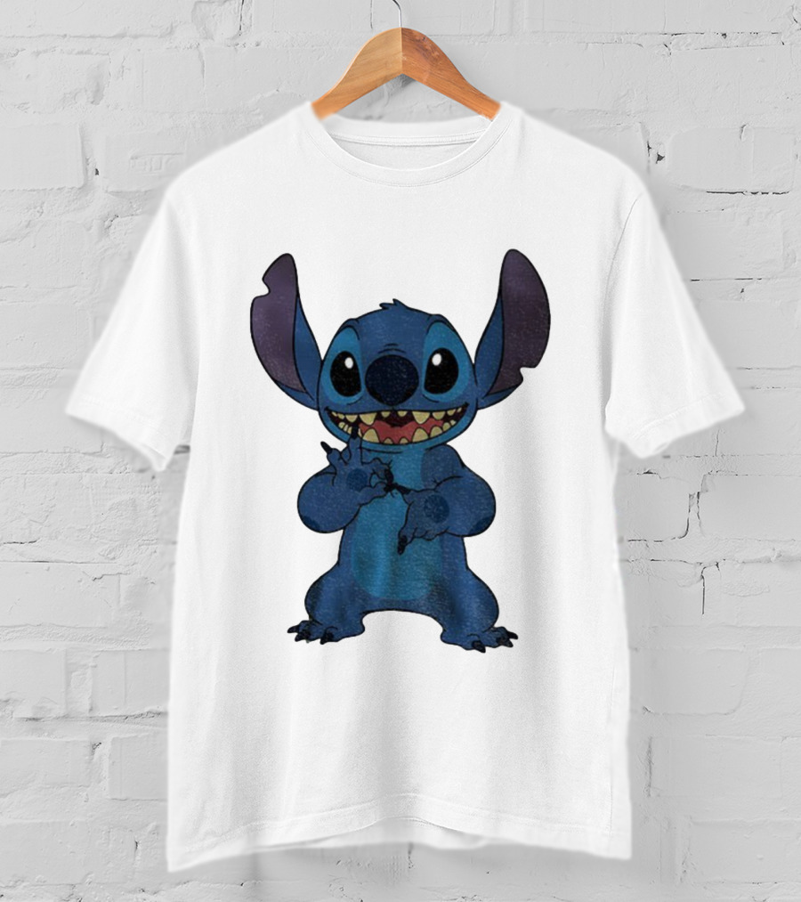 Six Seven 6 7 Meme Funny Stitch Hands Character T-Shirt