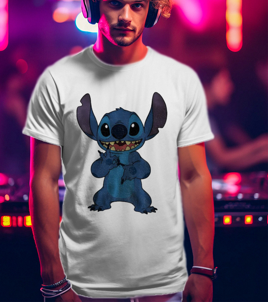 Six Seven 6 7 Meme Funny Stitch Hands Character T-Shirt