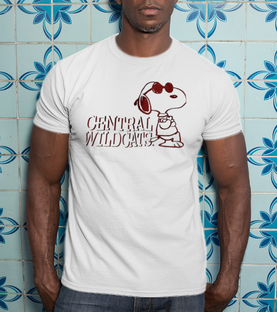 Central Wildcats Snoopy Arizona Wildcats T-Shirt