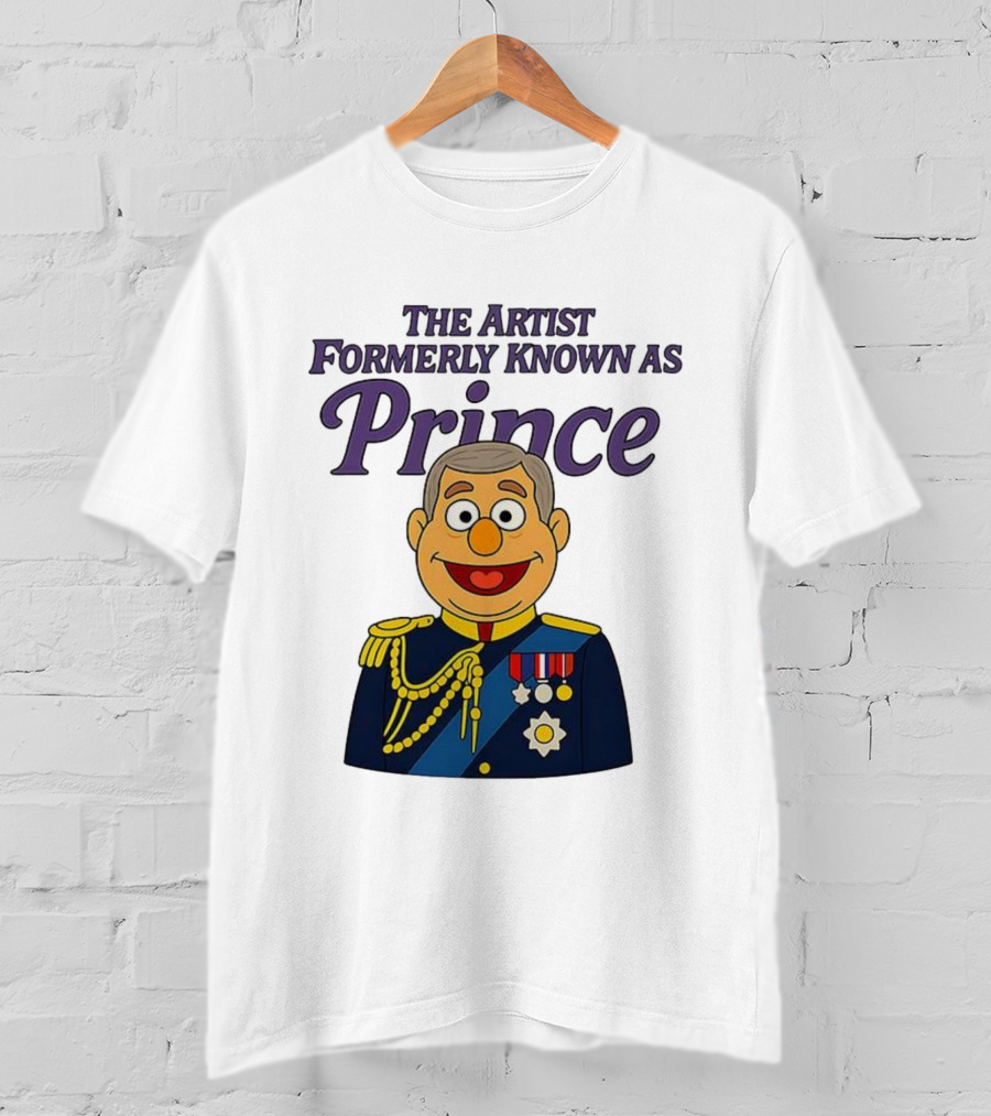 The Artist Formerly Known As Prince Andrew Caricature Royal Cartoon T-Shirt