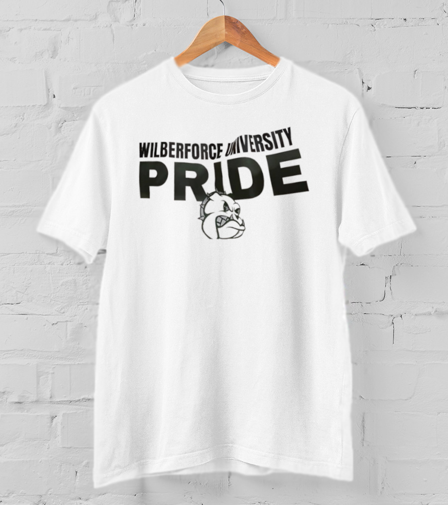 Wilberforce University Pride Bulldog Emblem T-Shirt
