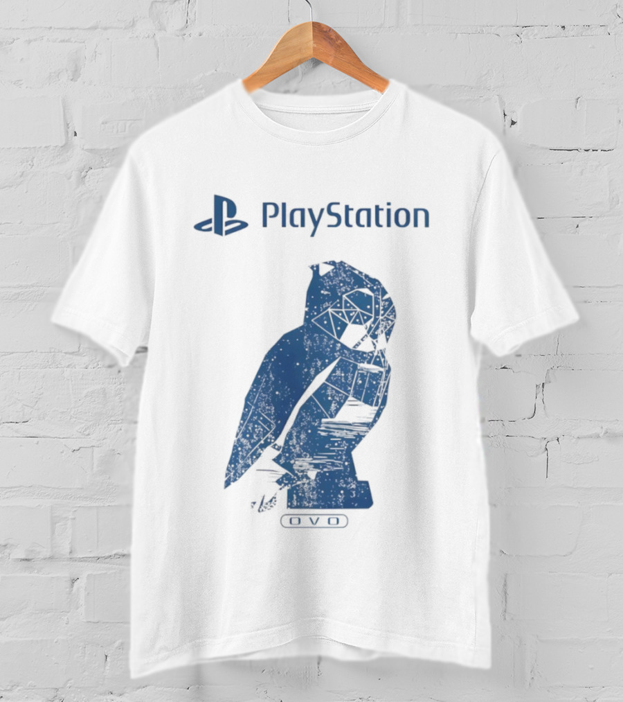 PlayStation OVO Collaboration Owl Logo T-Shirt