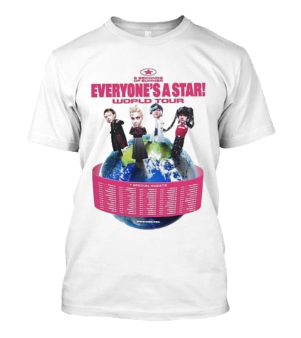 5 Seconds Of Summer Everyone's A Star Tour 2026 With Special Guests T-Shirt