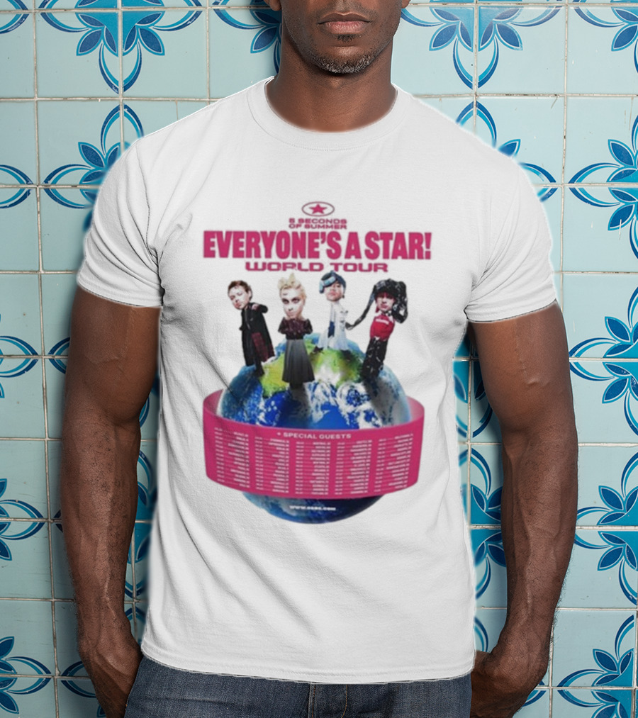 5 Seconds Of Summer Everyone's A Star Tour 2026 With Special Guests T-Shirt