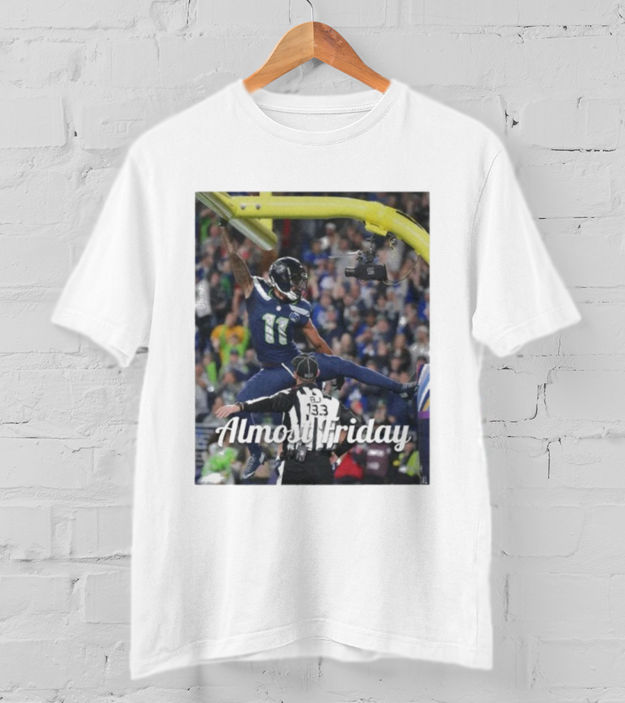 Almost Friday Jaxon Smith-Njigba Touchdown Celebration Seahawks Football T-Shirt