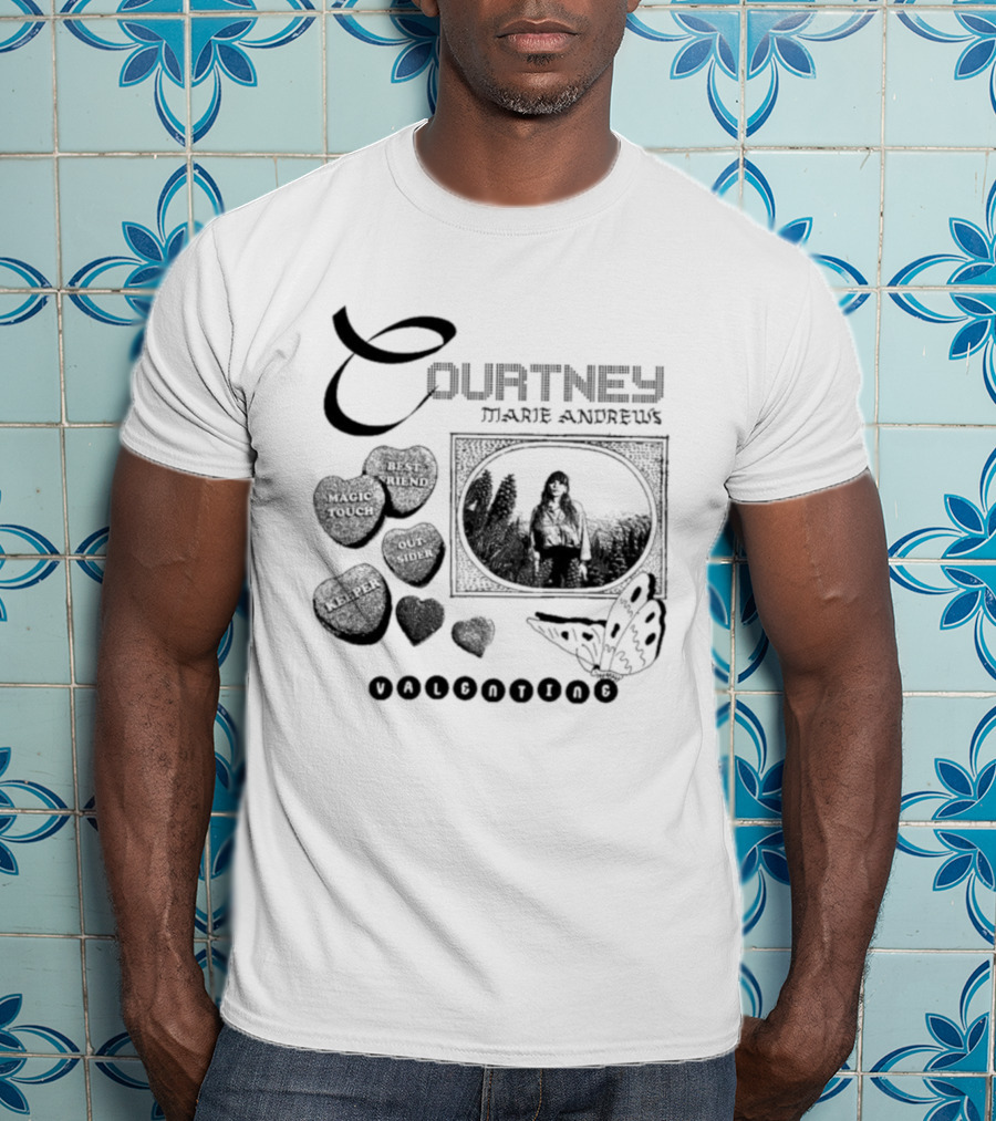 Courtney Marie Andrews Sweetheart Candy Hearts Valentine's Day T-Shirt