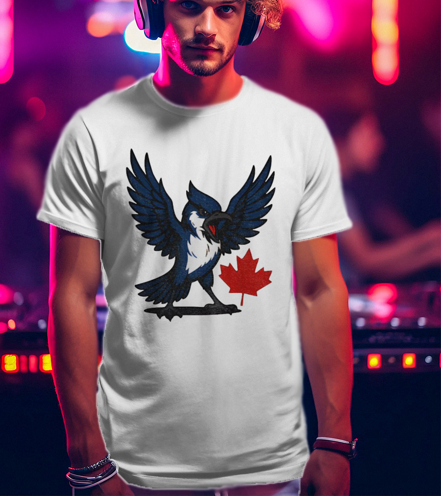 Toronto Blue Jays Canadian Blue Jay Go Jays Maple Leaf T-Shirt
