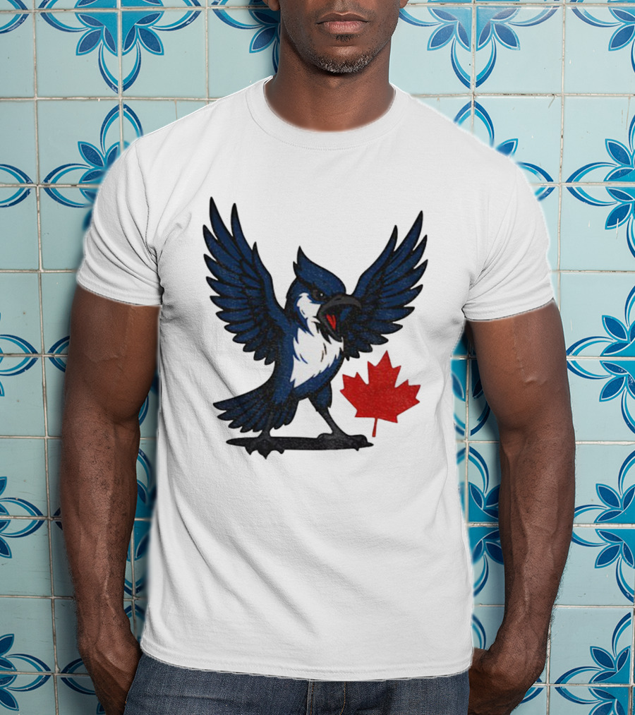 Toronto Blue Jays Canadian Blue Jay Go Jays Maple Leaf T-Shirt