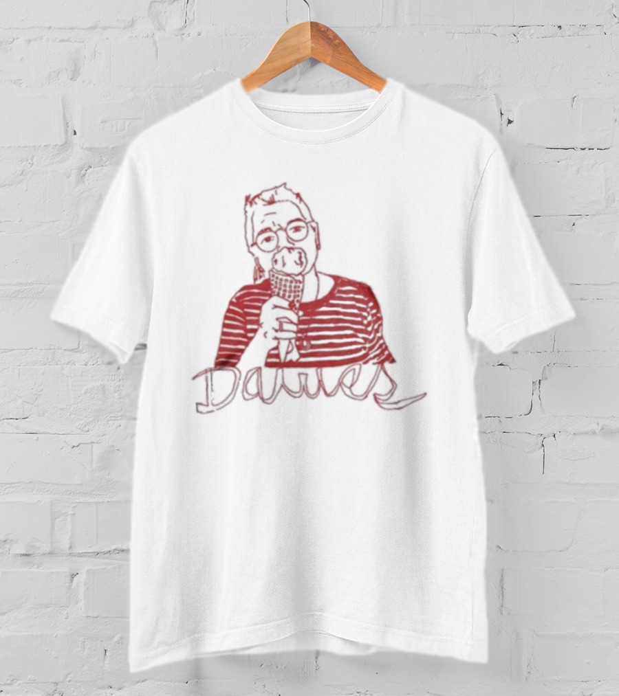 Dawes Lili Eating Ice Cream Drawing T-Shirt