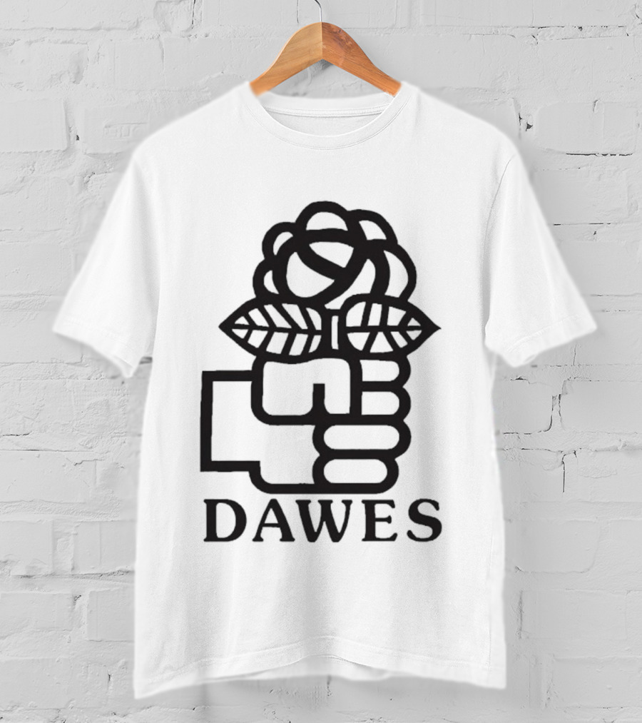 Dawes Rose Fist Symbol Icon T-Shirt