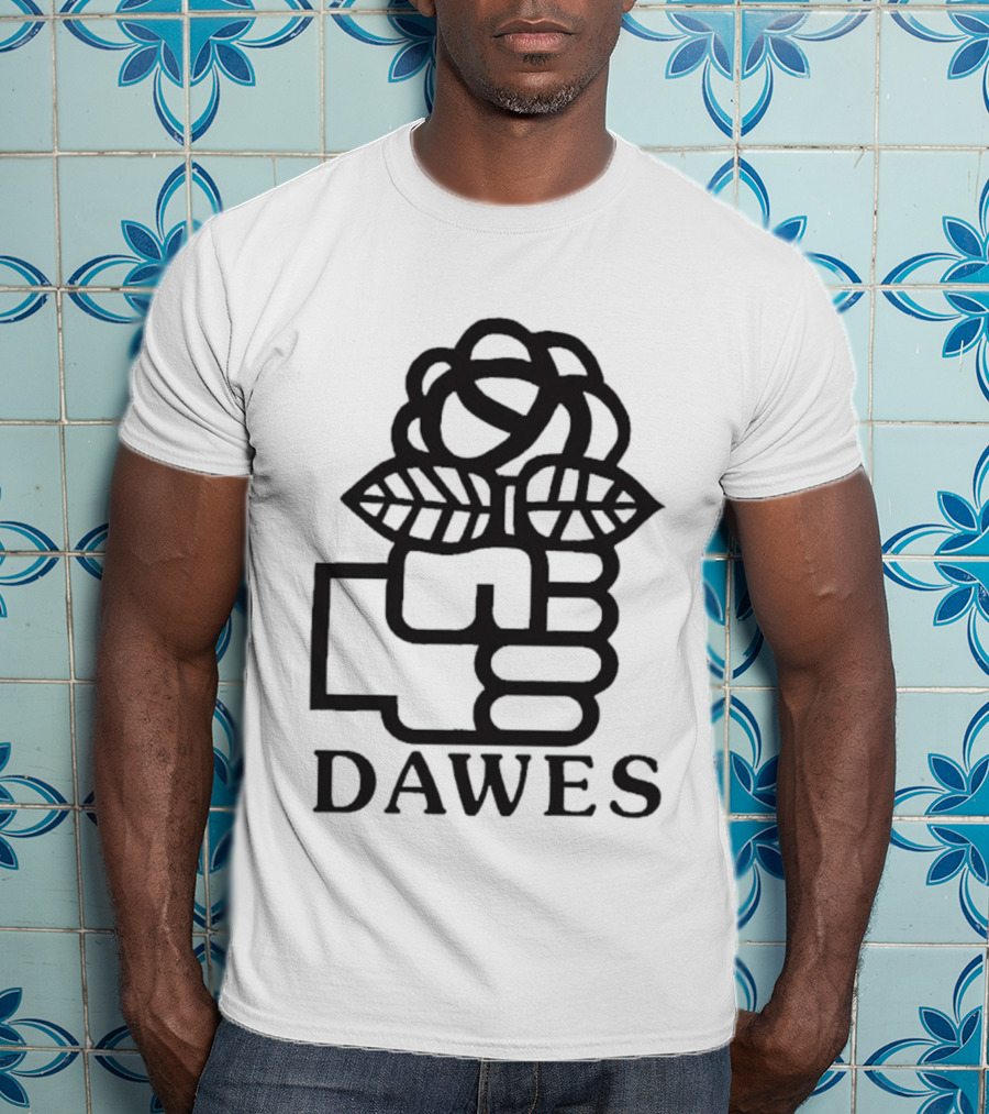 Dawes Rose Fist Symbol Icon T-Shirt