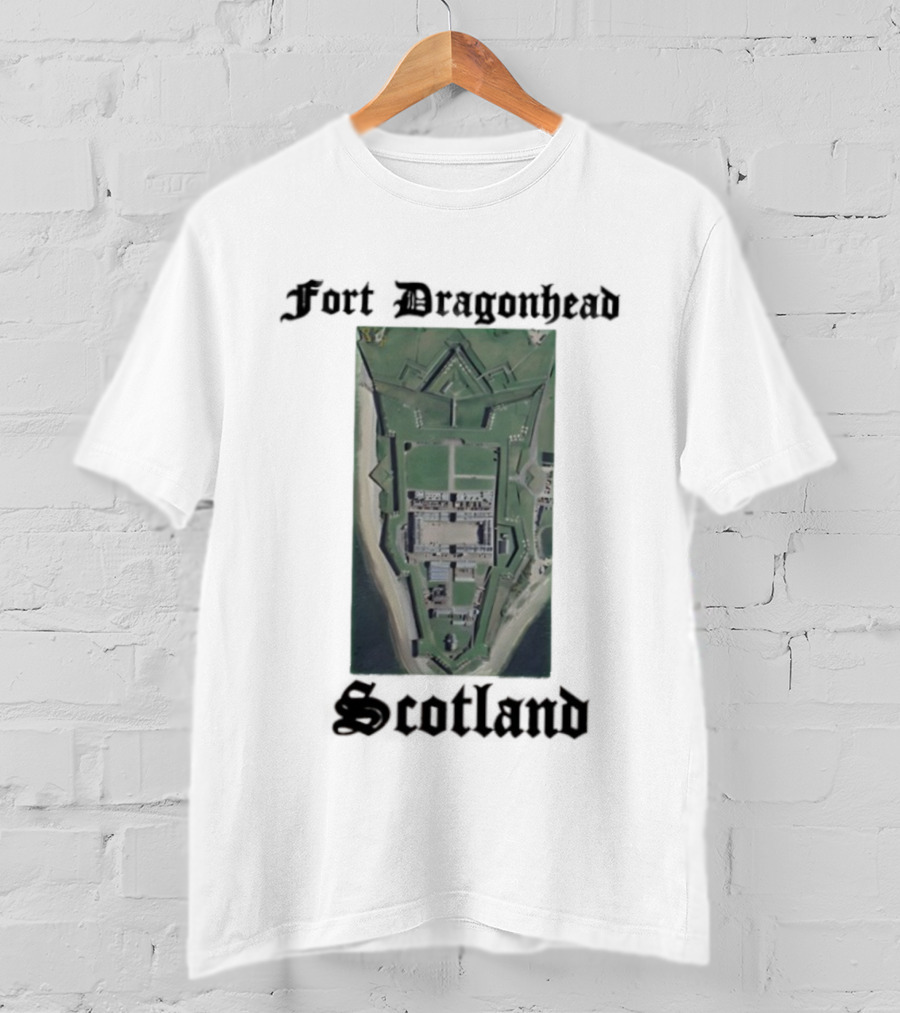 Fort Dragon Head Scotland Arial View T-Shirt