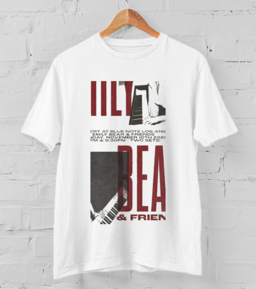 Emily Bear And Friends Live Performance November 10 2025 Blue Note Los Angeles T-Shirt